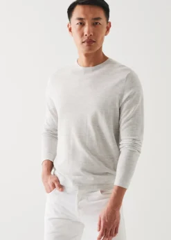 PATRICK ASSARAF Cotton Silk Blend Sweater|Men Knitwear
