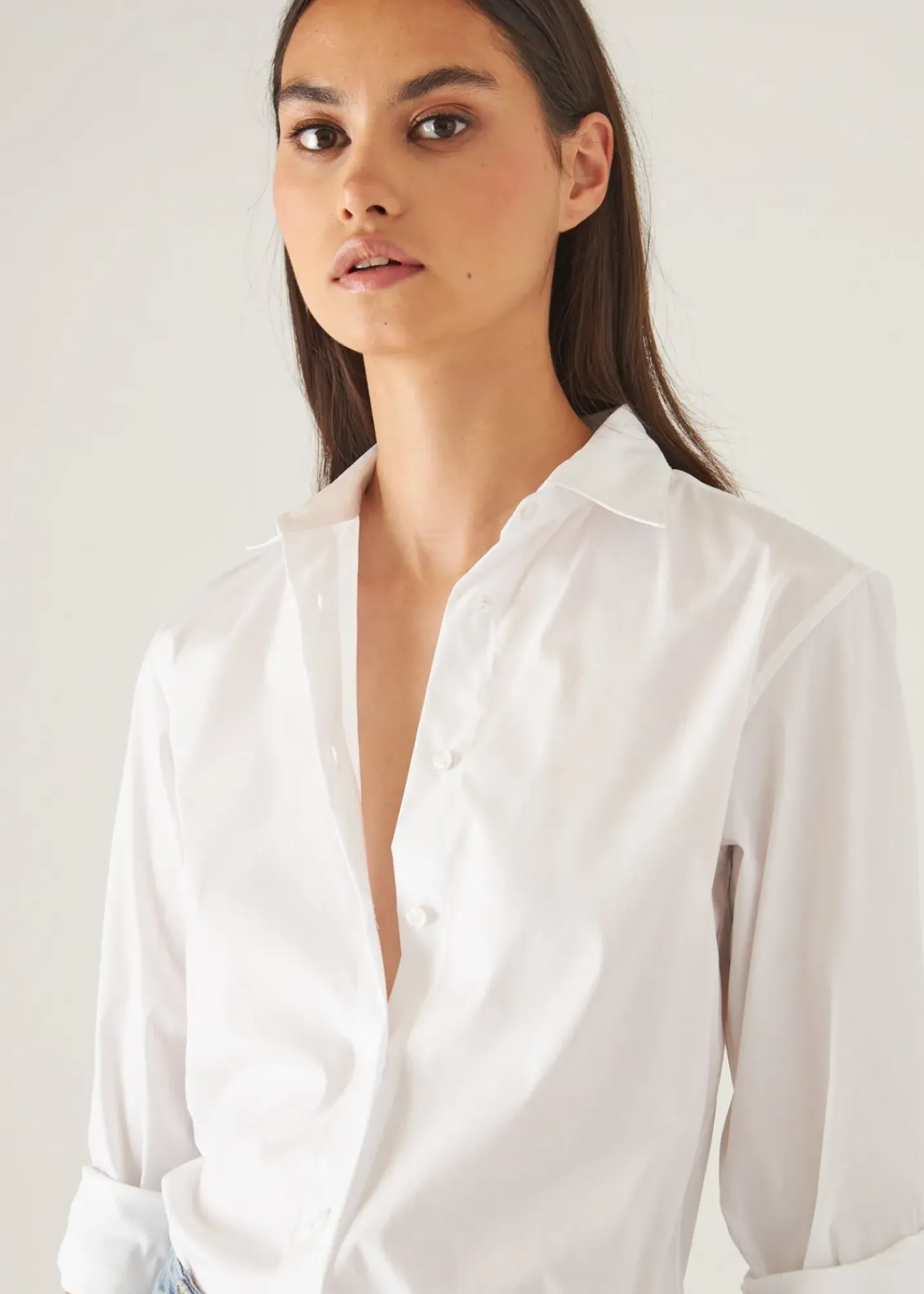 PATRICK ASSARAF Cotton Stretch Classic Shirt|Women Shirts