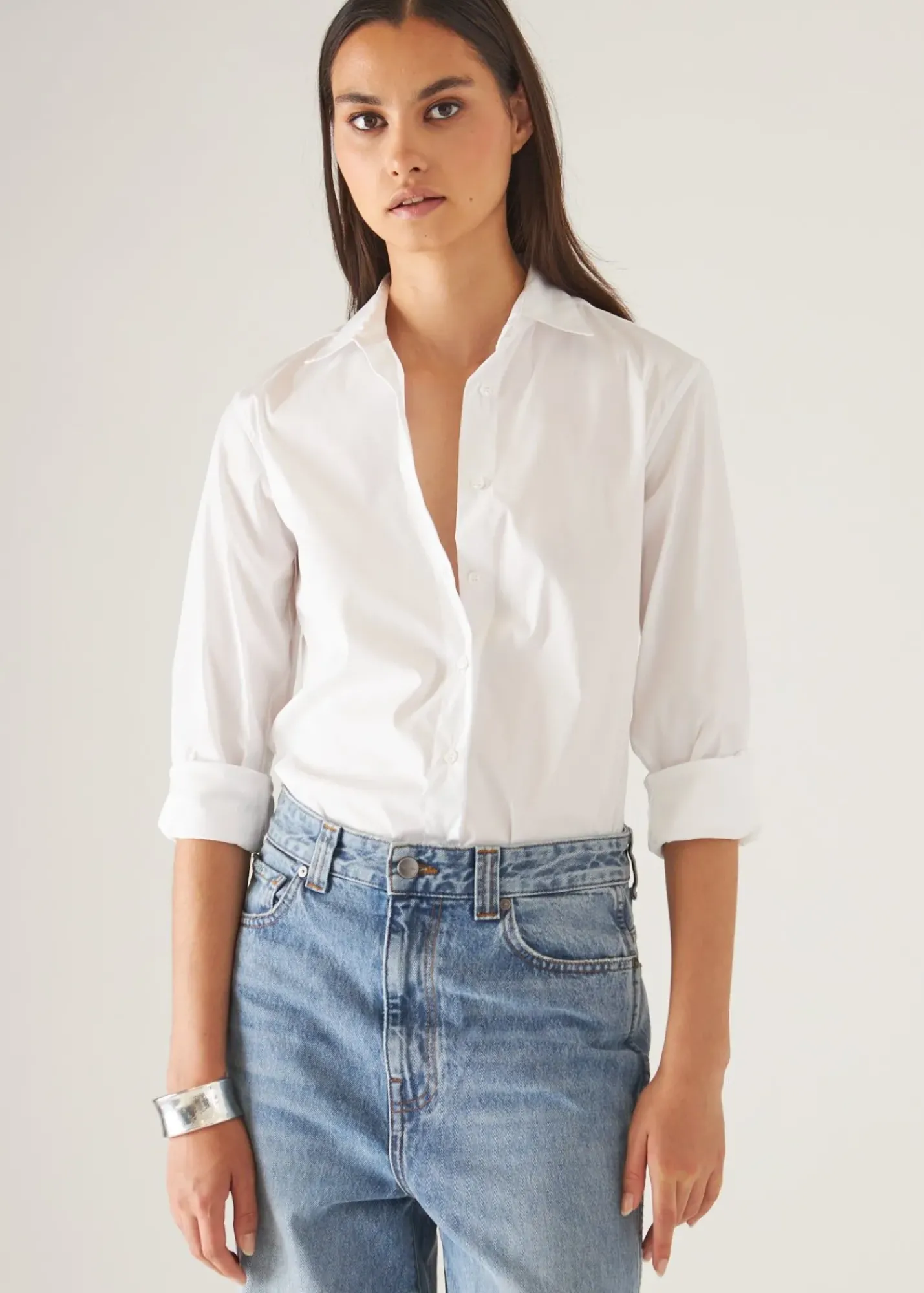 PATRICK ASSARAF Cotton Stretch Classic Shirt|Women Shirts
