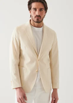 PATRICK ASSARAF Cotton Stretch Two-Button Blazer|Men Blazers