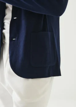 PATRICK ASSARAF Cotton Sweater Jacket|Men Blazers