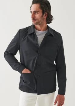 PATRICK ASSARAF Cotton-Nylon Blend Shirt Jacket|Men Outerwear