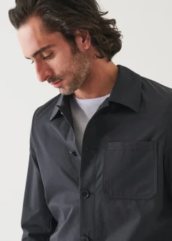PATRICK ASSARAF Cotton-Nylon Blend Shirt Jacket|Men Outerwear