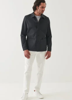PATRICK ASSARAF Cotton-Nylon Blend Shirt Jacket|Men Outerwear