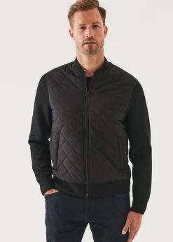 PATRICK ASSARAF Diamond Quilted Zip-Up Bomber Jacket|Men Outerwear
