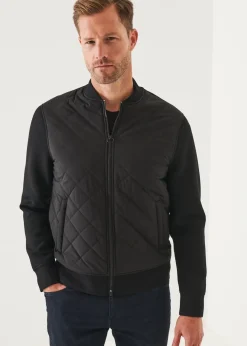 PATRICK ASSARAF Diamond Quilted Zip-Up Bomber Jacket|Men Outerwear