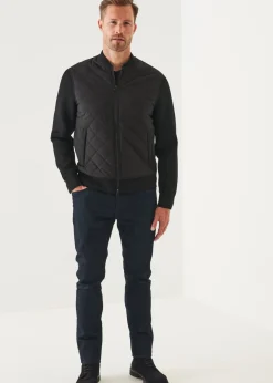 PATRICK ASSARAF Diamond Quilted Zip-Up Bomber Jacket|Men Outerwear