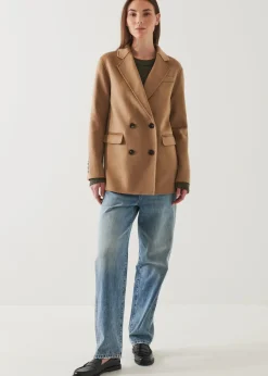 PATRICK ASSARAF Double Breasted Cashmere Blazer|Women Blazers