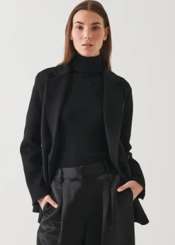 PATRICK ASSARAF Double Breasted Cashmere Blazer|Women Blazers