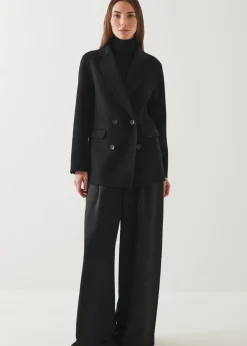 PATRICK ASSARAF Double Breasted Cashmere Blazer|Women Outerwear