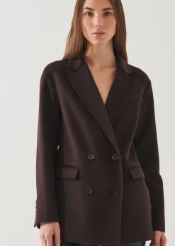 PATRICK ASSARAF Double Breasted Cashmere Blazer|Women Outerwear