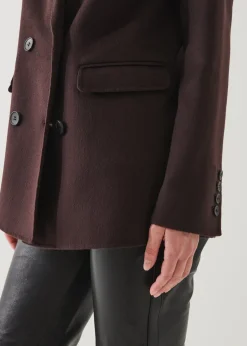 PATRICK ASSARAF Double Breasted Cashmere Blazer|Women Outerwear