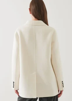 PATRICK ASSARAF Double Breasted Wool Blazer|Women Blazers