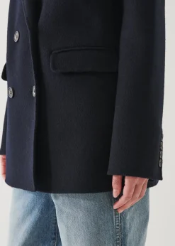 PATRICK ASSARAF Double Breasted Wool Blazer|Women Blazers