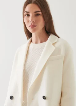 PATRICK ASSARAF Double Breasted Wool Blazer|Women Blazers