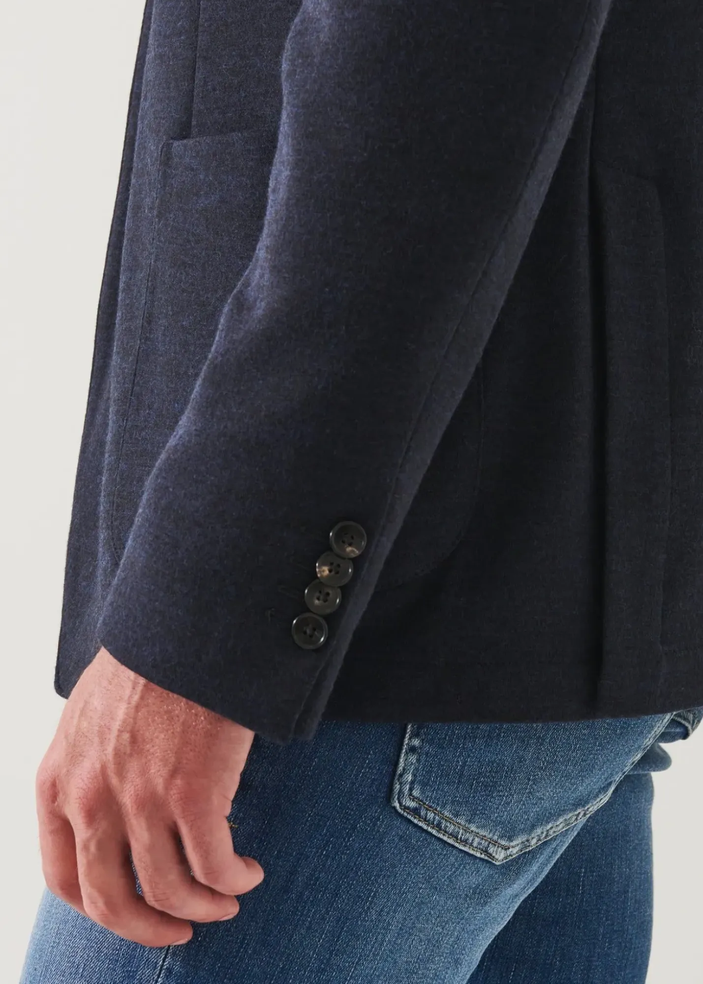 PATRICK ASSARAF Double Face Two-Button Blazer|Men Blazers