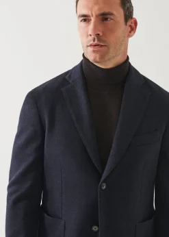PATRICK ASSARAF Double Face Two-Button Blazer|Men Blazers