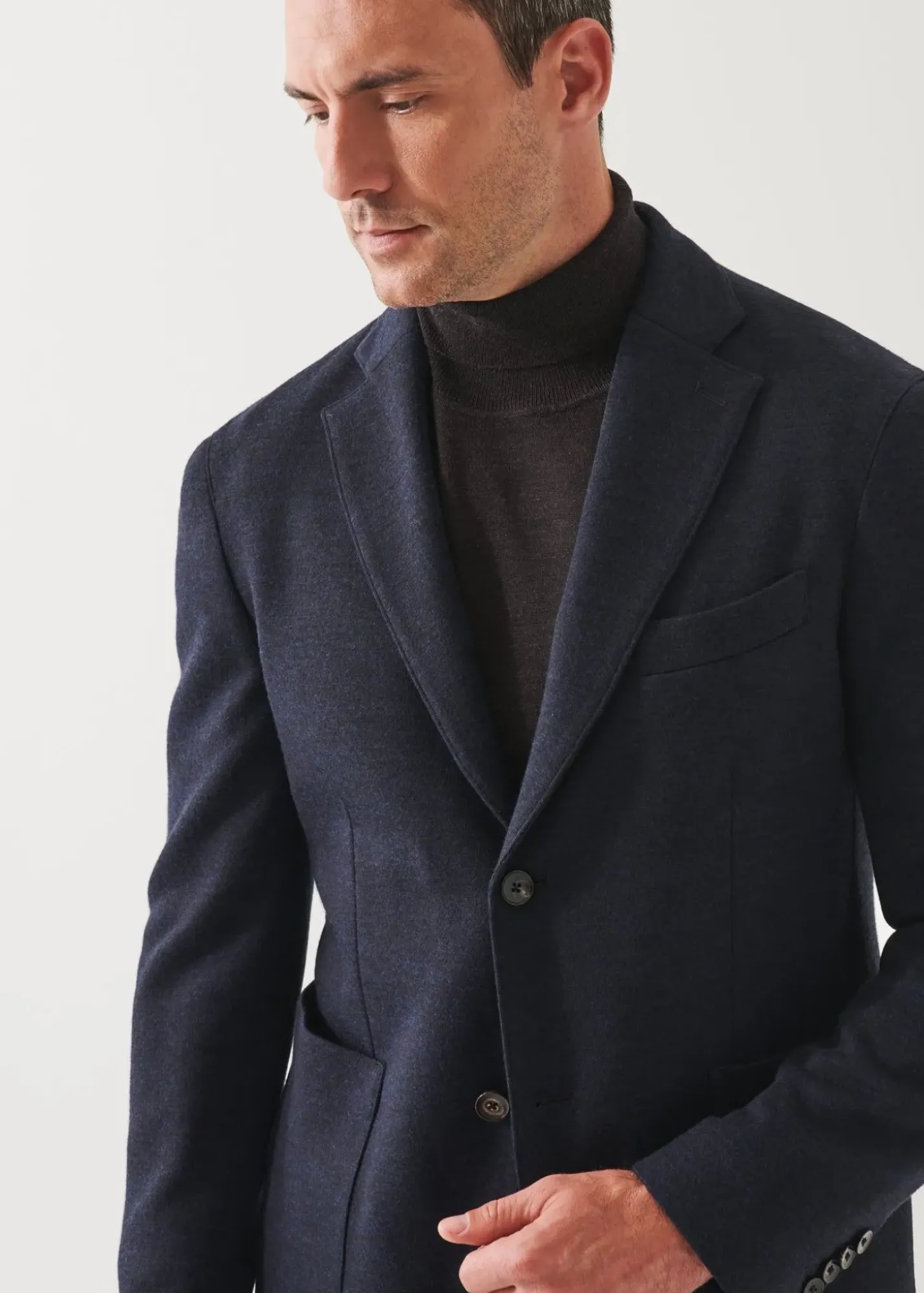 PATRICK ASSARAF Double Face Two-Button Blazer|Men Blazers