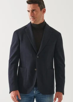 PATRICK ASSARAF Double Face Two-Button Blazer|Men Blazers