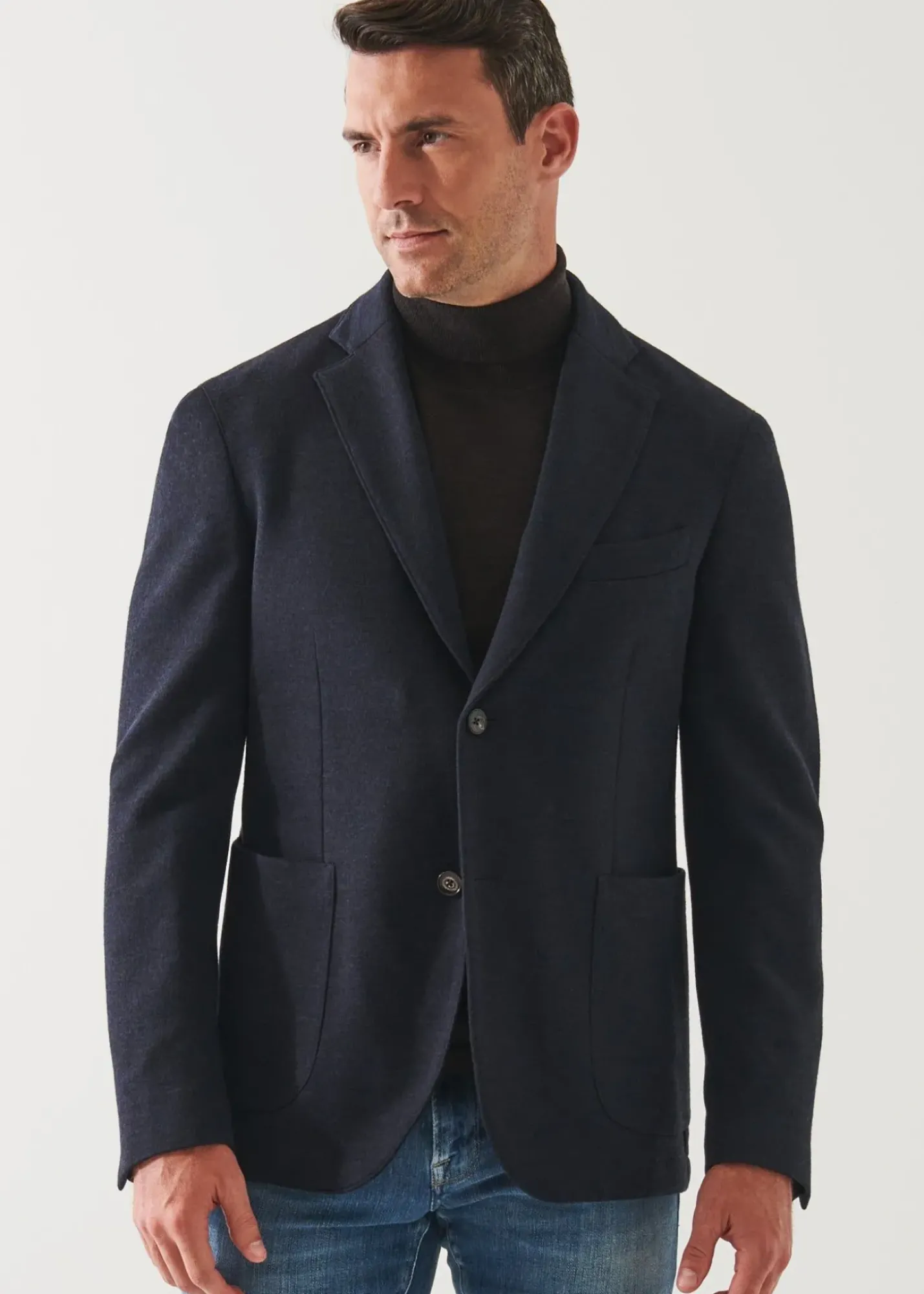 PATRICK ASSARAF Double Face Two-Button Blazer|Men Blazers