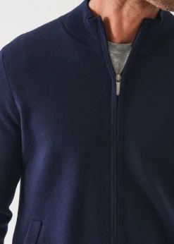 PATRICK ASSARAF Double Face Zip-Up Cardigan|Men Knitwear