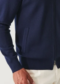 PATRICK ASSARAF Double Face Zip-Up Cardigan|Men Knitwear