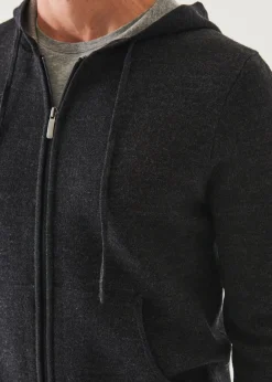 PATRICK ASSARAF Double Face Zip-Up Hoodie|Men Knitwear