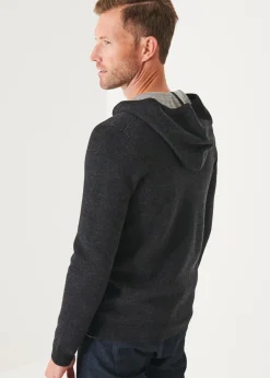 PATRICK ASSARAF Double Face Zip-Up Hoodie|Men Knitwear