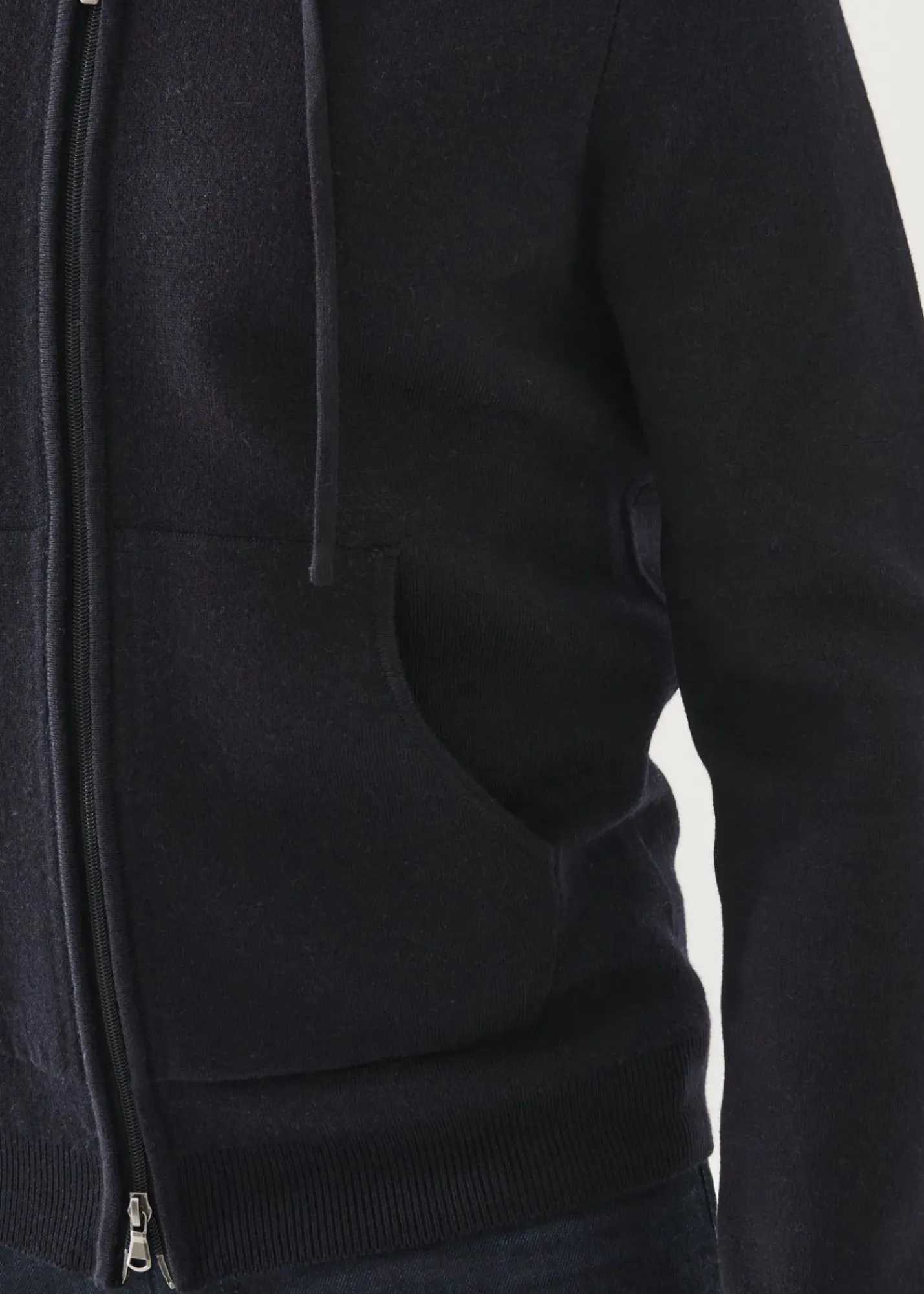 PATRICK ASSARAF Double Face Zip-Up Hoodie|Men Knitwear