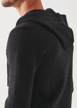 PATRICK ASSARAF Double Face Zip-Up Hoodie|Men Knitwear