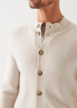 PATRICK ASSARAF Double-Face Button Cardigan|Men Knitwear