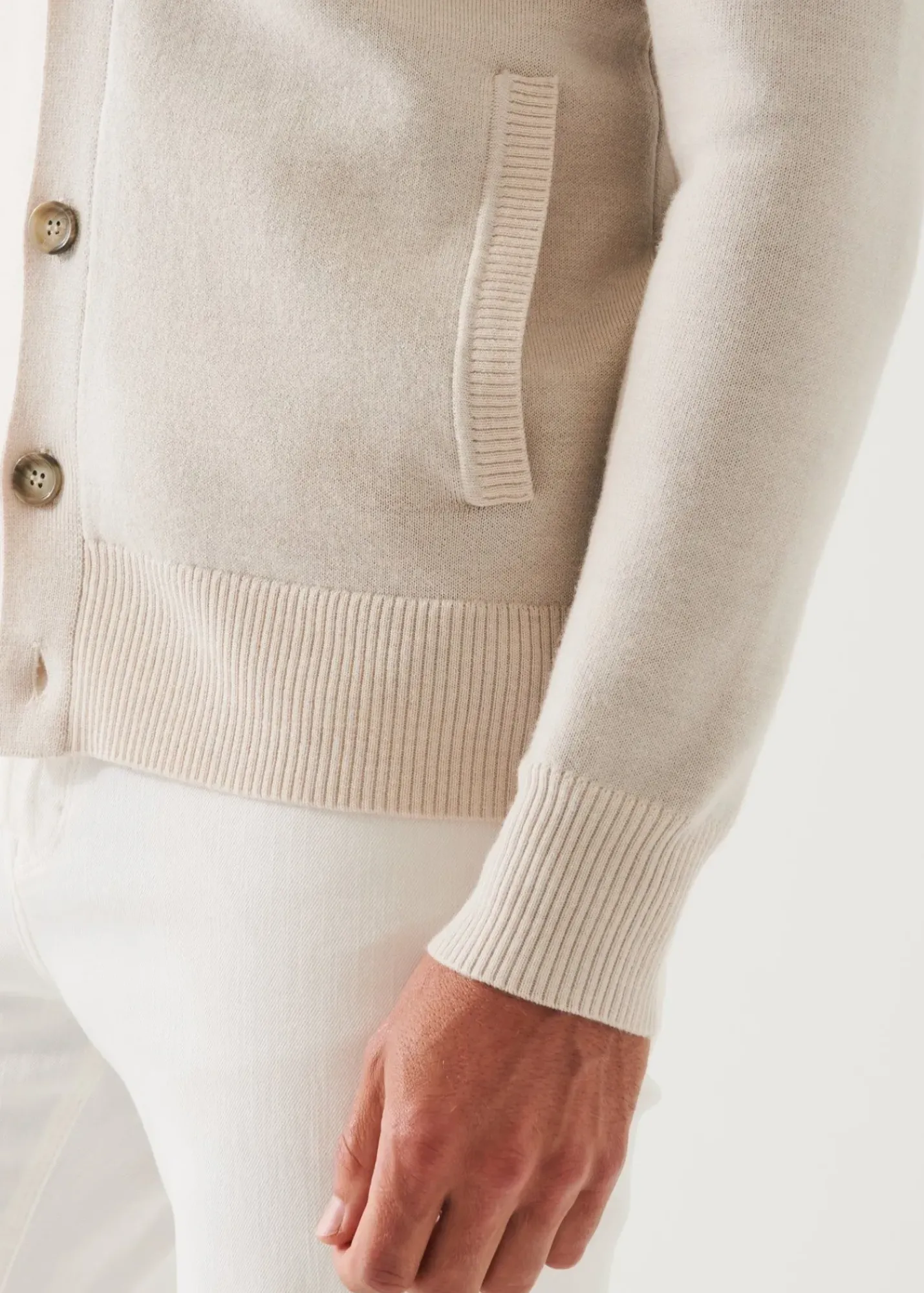 PATRICK ASSARAF Double-Face Button Cardigan|Men Knitwear