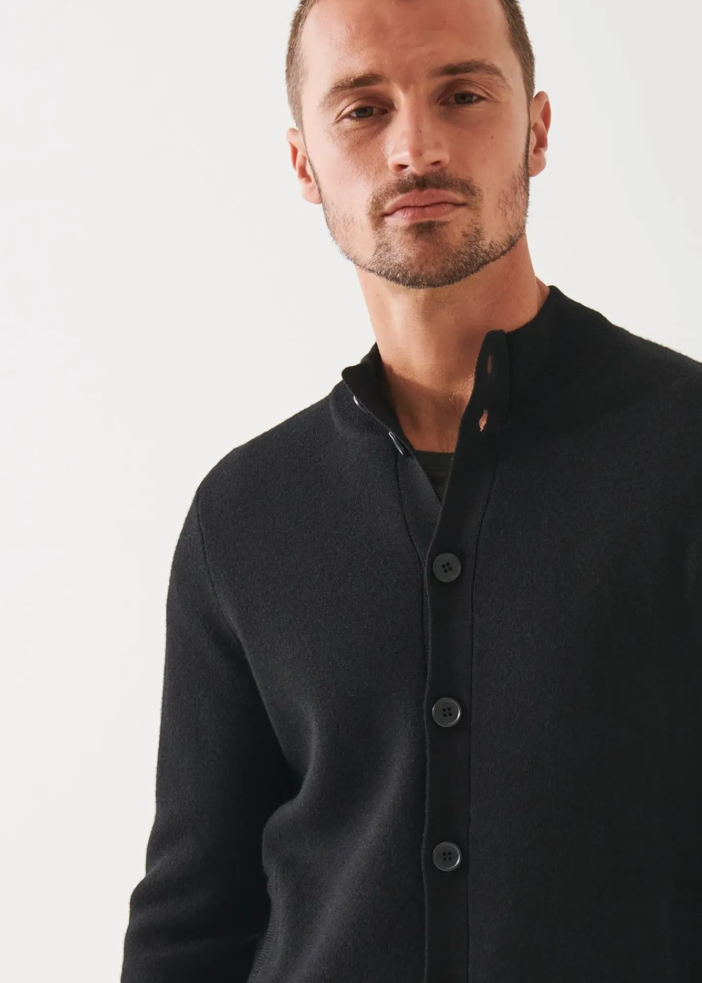 PATRICK ASSARAF Double-Face Button Cardigan|Men Knitwear
