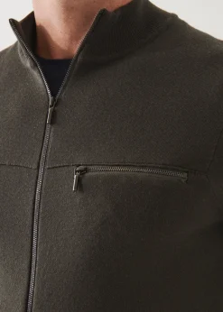 PATRICK ASSARAF Double-Face Full Zip|Men Knitwear
