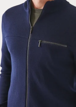 PATRICK ASSARAF Double-Face Full Zip|Men Knitwear