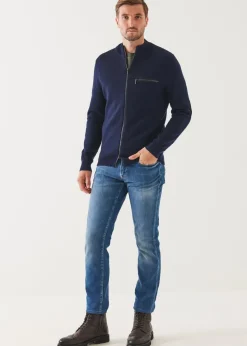 PATRICK ASSARAF Double-Face Full Zip|Men Knitwear