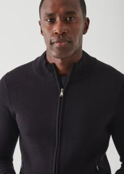 PATRICK ASSARAF Double-Face Full Zip|Men Knitwear