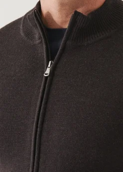 PATRICK ASSARAF Double-Face Full Zip|Men Knitwear