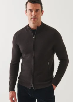 PATRICK ASSARAF Double-Face Full Zip|Men Knitwear