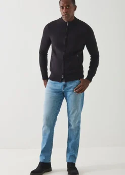 PATRICK ASSARAF Double-Face Full Zip|Men Knitwear