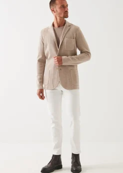 PATRICK ASSARAF Double-Face Half-Milano Stitch Sweater Jacket|Men Blazers
