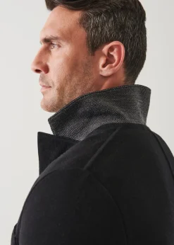 PATRICK ASSARAF Double-Face Half-Milano Stitch Sweater Jacket|Men Blazers