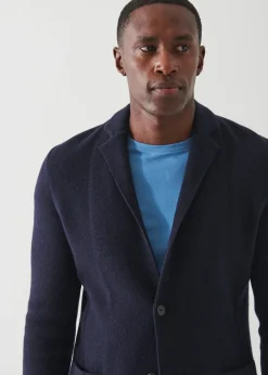 PATRICK ASSARAF Eco-Cashmere Sweater Jacket|Men Blazers