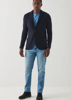 PATRICK ASSARAF Eco-Cashmere Sweater Jacket|Men Blazers