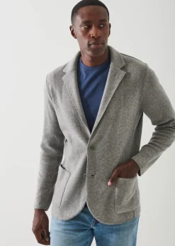 PATRICK ASSARAF Eco-Cashmere Sweater Jacket|Men Blazers