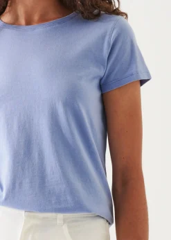 PATRICK ASSARAF Enzyme Wash Lightweight Pima Cotton T-Shirt|Women T-Shirts