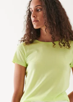 PATRICK ASSARAF Enzyme Wash Lightweight Pima Cotton T-Shirt|Women T-Shirts
