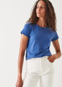 PATRICK ASSARAF Enzyme Wash Lightweight Pima Cotton T-Shirt|Women T-Shirts