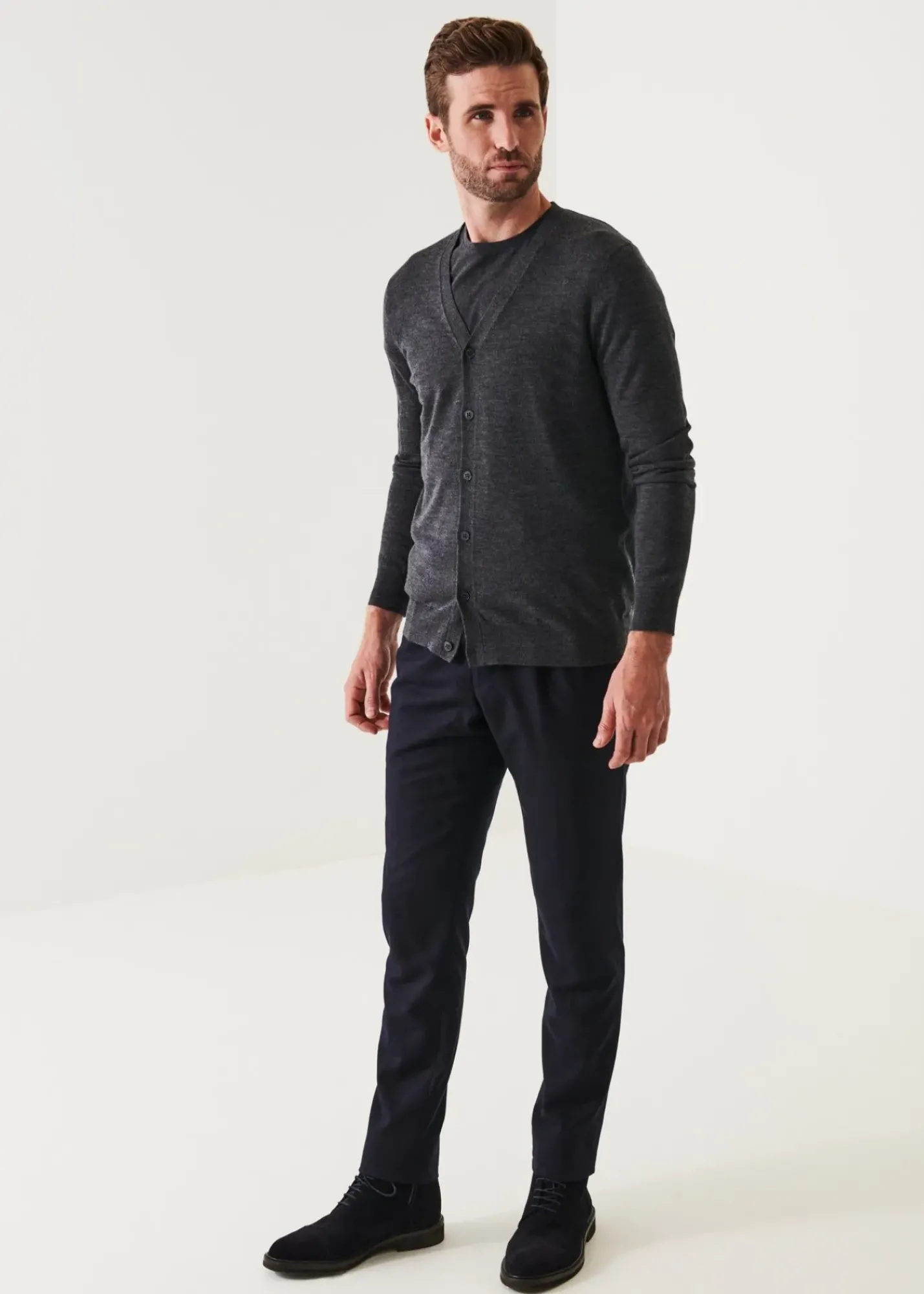 PATRICK ASSARAF Extra-Fine Merino Cardigan|Men Knitwear