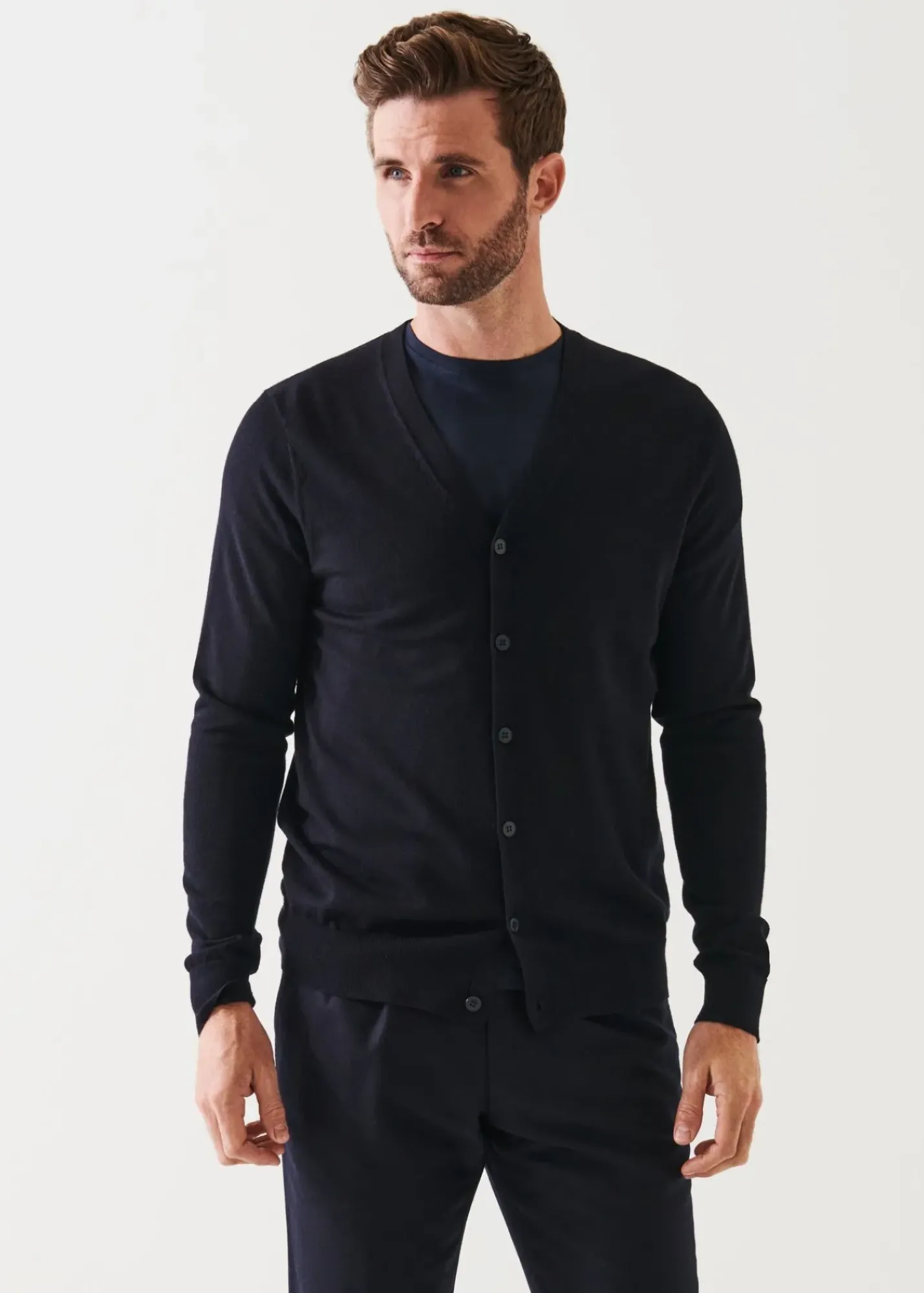 PATRICK ASSARAF Extra-Fine Merino Cardigan|Men Knitwear
